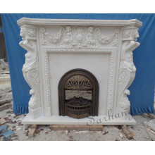 Hand-made French Fireplace Craft Carving